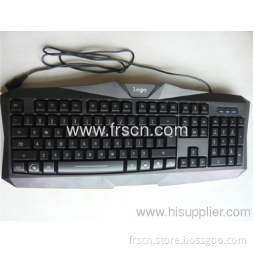 Multimedia Led Light Backlit Usb 2.0 Cable Computer Game Wired Keyboard Factory In China 
